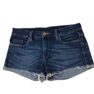 Blank NYC Denim Cut Off Shorts Jean Shorts Size 27 Raw Hem Casual Low rise Dark